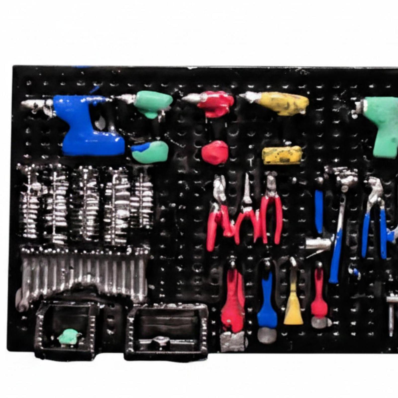 Auto Repair Shop Layout - Model Bor Listrik 1:64 dengan Papan
