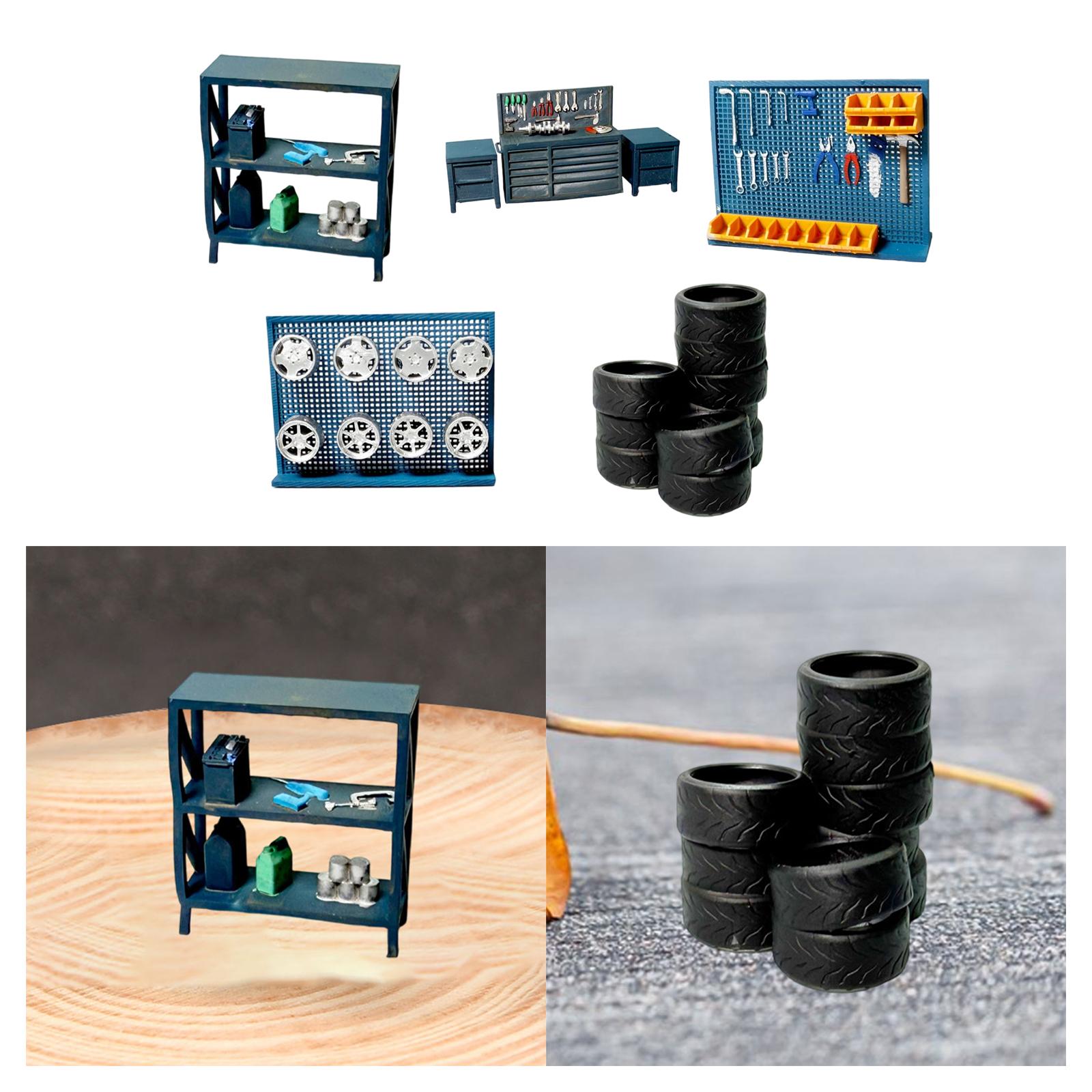 1/64 Diorama Aksesori Garasi M - Auto Repair Shop Layout ulasan dan harga