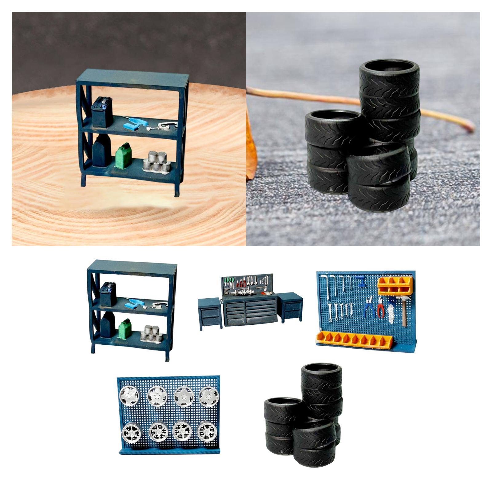 1/64 Diorama Aksesori Garasi M - Auto Repair Shop Layout ulasan dan harga
